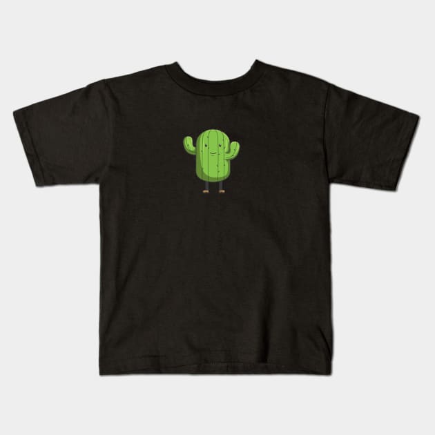 Kawaii Cactus Kids T-Shirt by Salfiart